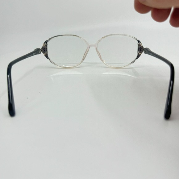 SILHOUETTE SPX M 1883 /20 6060 54-12 Clear Black Eyeglasses H10298 - Picture 3 of 7